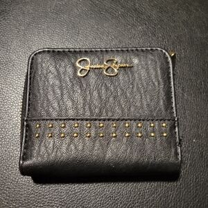 Jessica Simpson black and gold Wallet